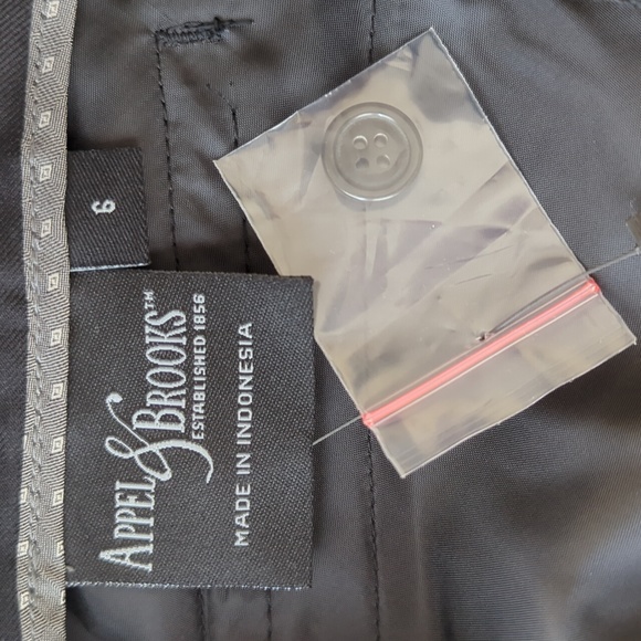 NWT Appel & Brooks Straight Leg Uniform Dress Pant 6 (35.5" Inseam) Black - Picture 9 of 16